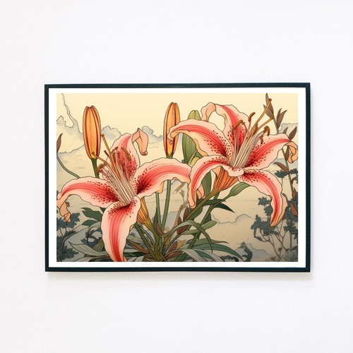 Oriental lilies japanese - lilies,