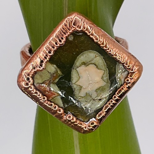 Handcrafted ring size copper - size,