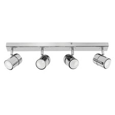 4 Way Ceiling Spotlight Adjustable Kitchen Bar Spot Light LED GU10 Bulbs Lamp