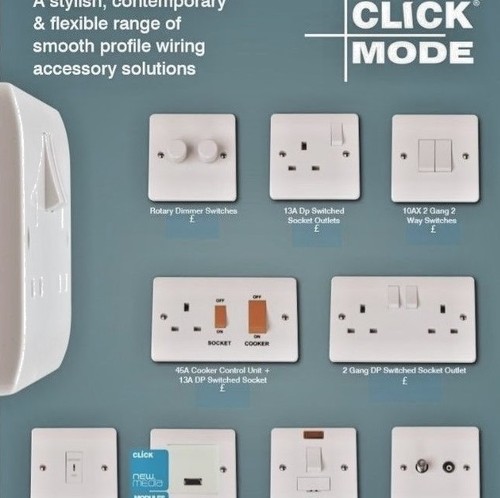 Click mode white moulded light - white,
