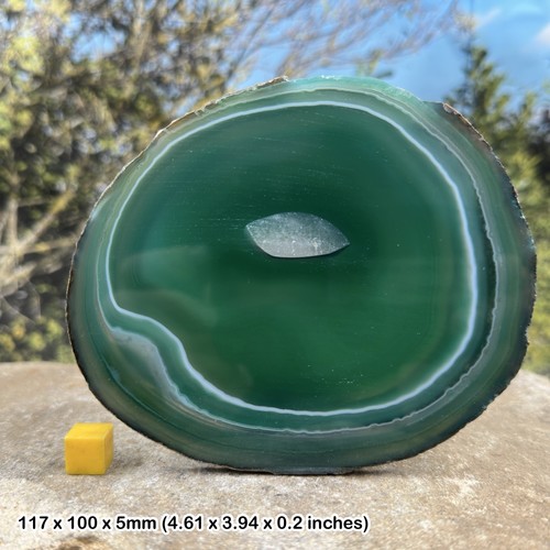 Agate slice inch - agate, natural