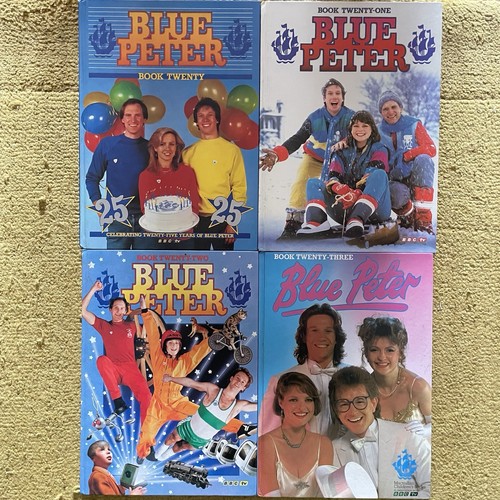 Blue peter bbc annuals x4 - blue,