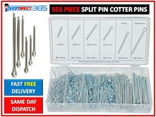 555 PC Assorted Split Pin Cotter Pins Popular Sizes Fixings In case Pieces 4-27