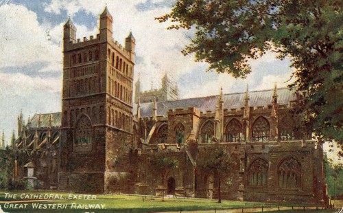 Gwr postcard coloured views - coloured,