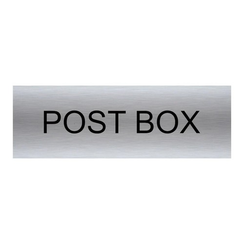 Post box brushed - post,