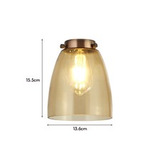 Vintage Amber Glass Ceiling