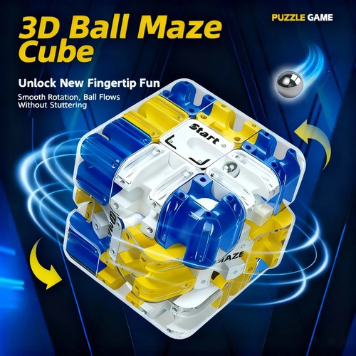 Rolling ball puzzle cube - rolling,