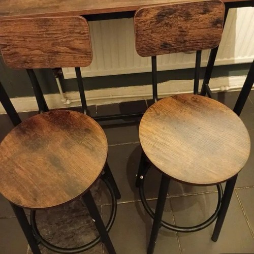 Set industrial bar stools - 2,