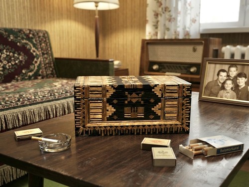 Vintage russian marquetry - vintage,