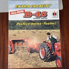 McCormick International "B-46" Pick-up Baler Sales Brochure Leaflet 