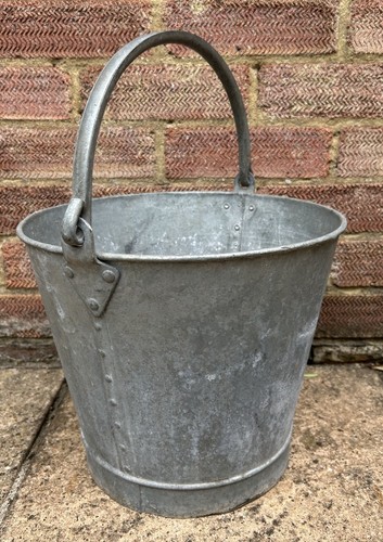 Vintage galvanised bucket old - vintage,