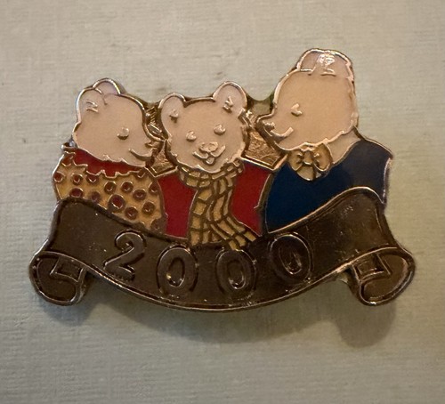 Two vintage rupert bear badges - two,