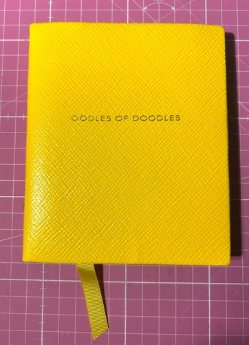 Smythson yellow leather - yellow,