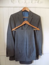 mens GEORGE GREY CHECK SUIT SIZE 38"L CHEST 34" WAIST 31" LEG