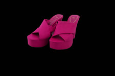 Zara 37 pink high heels UK4