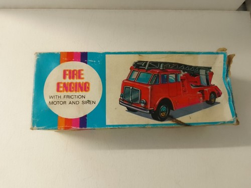 Vintage plastic fire engine - vintage,