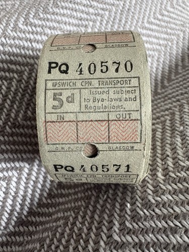 Vintage roll unused bus - roll,