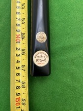 Burroughes And Watts Antique Cook Snooker Cue 2 Piece With Case