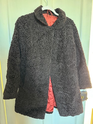 Vintage astrakhan coat - vintage,