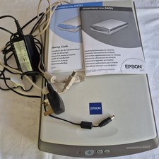 ​Epson Perfection 640U Flatbed Photo/Document Scanner USB + Leads & Software CDs