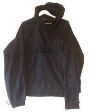 Sierra Designs Mens  L  Black Jacket Pullover Packable Weatherproof Rain Jacket