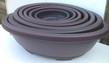 Brand New Plastic Oval Bonsai Pots - 7 SIZES - YOU CHOOSE