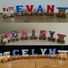 Personalised Wooden Name Train. Any Name. Any Colour. Price Per Carriage 