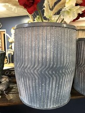   Galvanised Dolly Tub  - Metal planter - Wash Tub