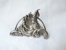 VICTORIAN STERLING SILVER MENU HOLDER/PLACE CARD HOLDER LONDON 1899
