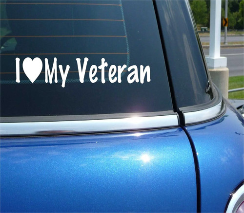 Love veteran decal - i,