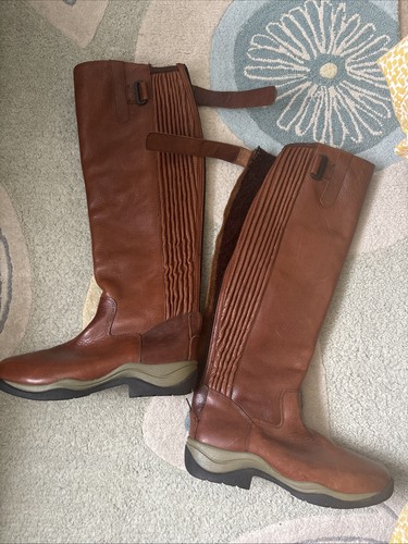 Brown leather riding - riding, boots