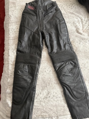 Womens leather biker trousers - womens,