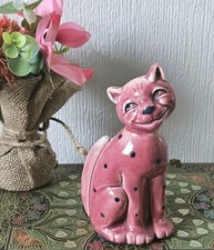 Mid-Century Cat Ornament Pink
