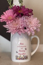 Personalised  Flower Jug Vase