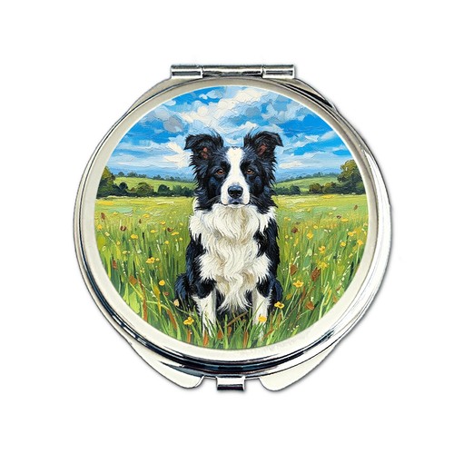 Border collie compact mirror - collie, |
