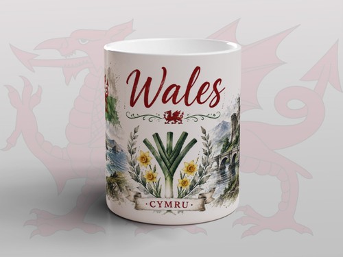 Wales mug welsh dragon - mug,
