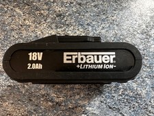 1X Used Erbauer 18V 2Ah Lithium-Ion Battery ERI606BAT