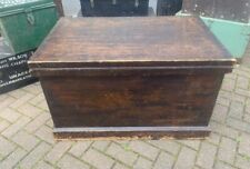 Vintage Large Pine Blanket Box / Trunk / Storage / Coffee Table