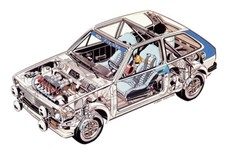 A3 Ford Fiesta XR2 Rally Car