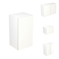 Slab Gloss White Kitchen Wall