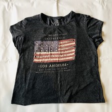 Atmosphere Womens T-Shirt Grey Size 20 Tee Top Crew Cut Los Angeles USA Primark