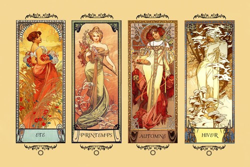 Mucha four seasons winter - mucha,