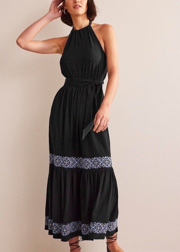 Boden embroidered jersey maxi - embroidered,