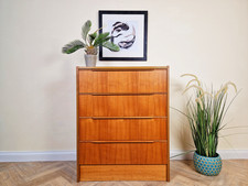 Schreiber Mid Century Vintage Danish Design Tallboy Retro Chest Drawers BL476