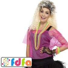 Smiffys 80s Neon Pink Dance
