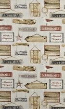 NAUTICAL CURTAIN FABRIC Per