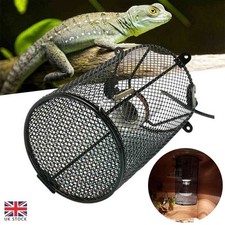 Reptile Ceramic Light Heating Bulb Lamp Holder with Anti-hot Cage Switch Cage UK