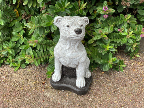 Dog garden statue
