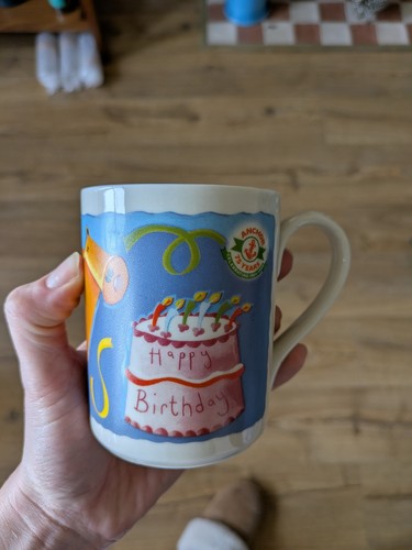 Colourful ceramic mug 75th - mug, –
