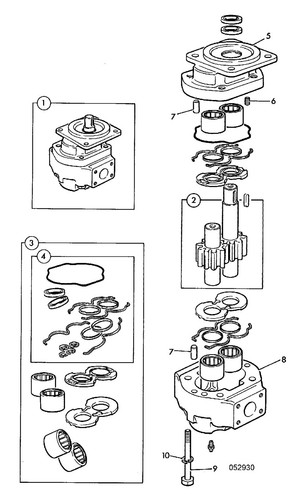 Slew motor pump fits - pump, jcb